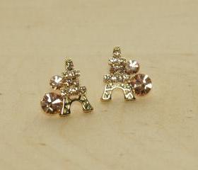  Paris Eiffel Tower Dazzling Earrings 